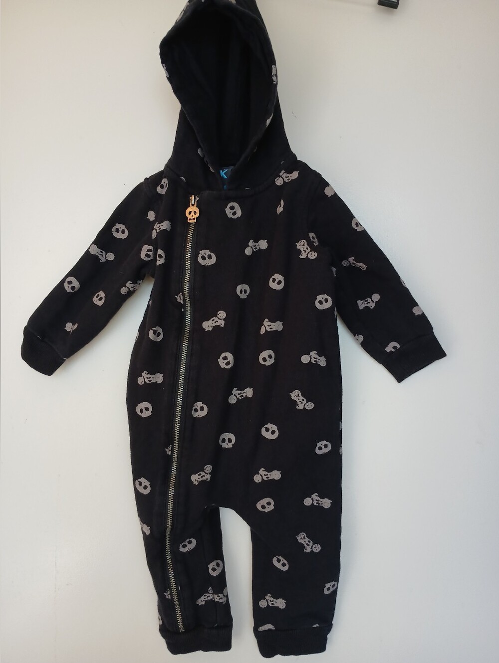 Koala Kik Zip Up Long Sleeve Hooded One Piece Size 9M